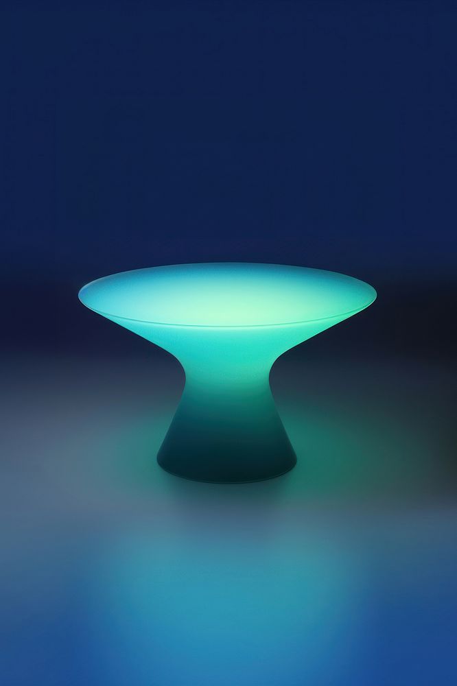 Abstact gradient illustration table furniture lighting blue.
