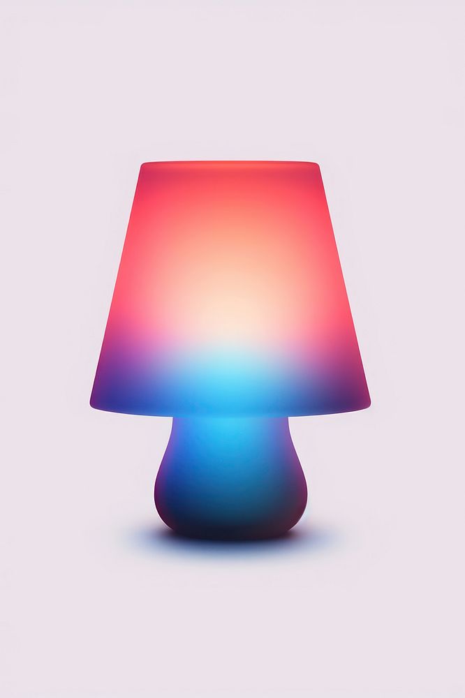 Abstract blurred gradient illustration lamp lampshade light pink.