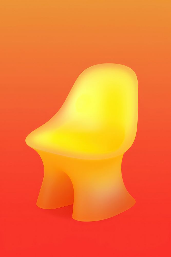 Abstract blurred gradient illustration lava furniture yellow glowing absence.