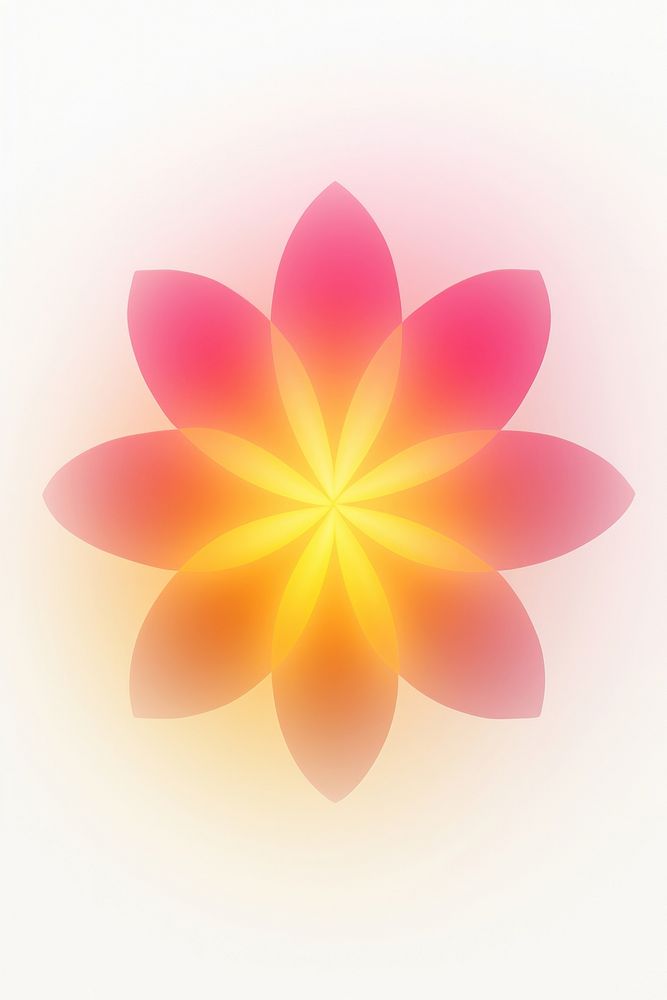 Abstract blurred gradient illustration shape star pattern flower nature.