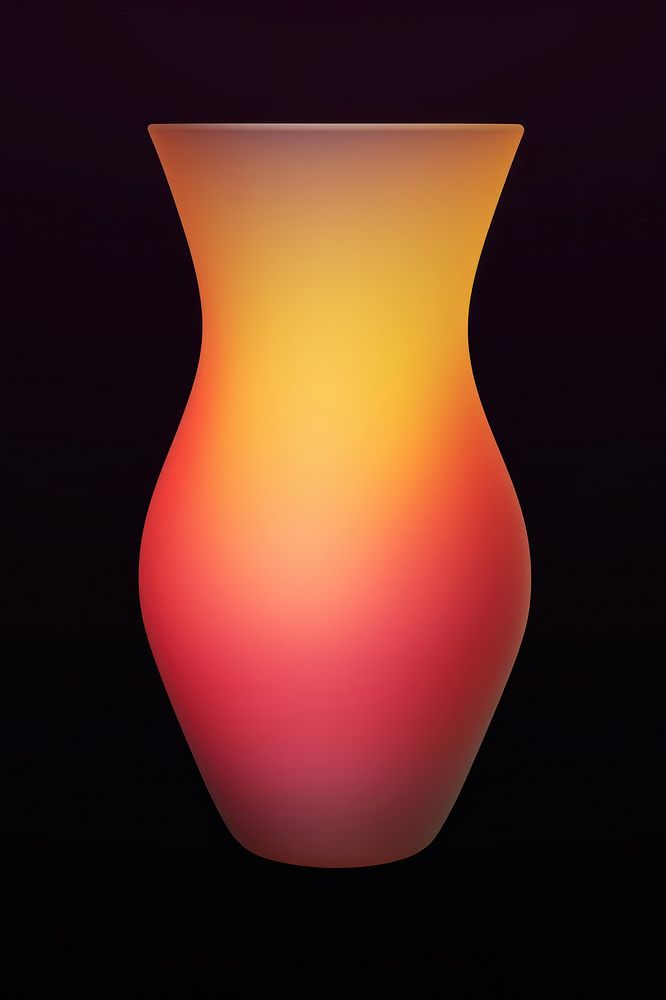 Vase pink lamp red.