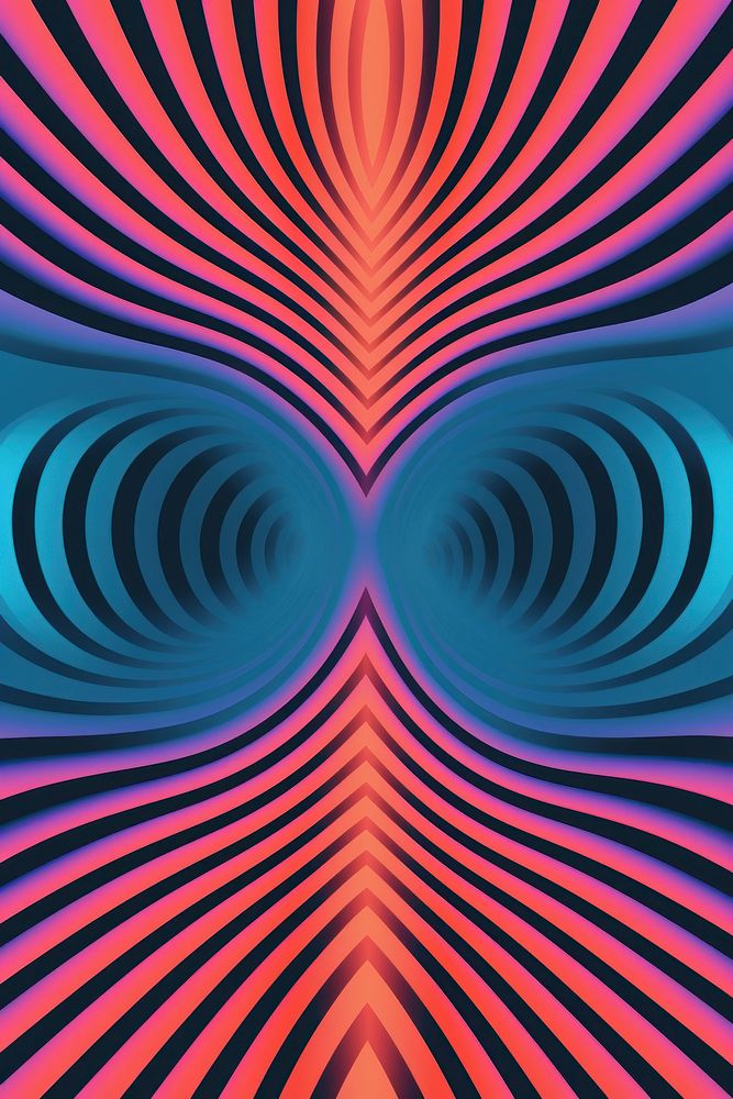 An abstract Graphic Element of Doppler Effect pattern spiral art.