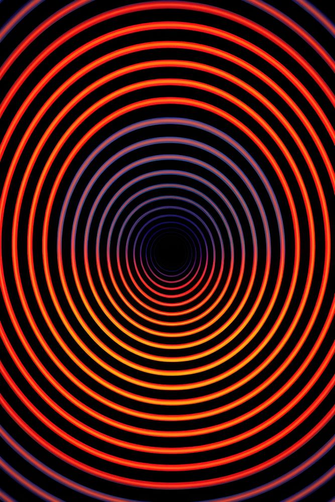 An abstract Graphic Element of Doppler Effect pattern spiral illuminated.