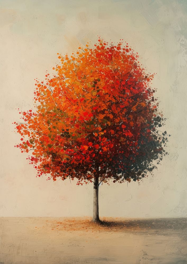 An Autumn Tree painting tree autumn.