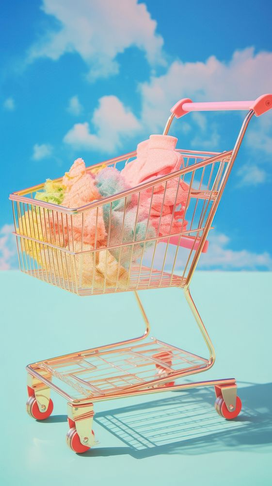 Shopping cart consumerism supermarket variation.