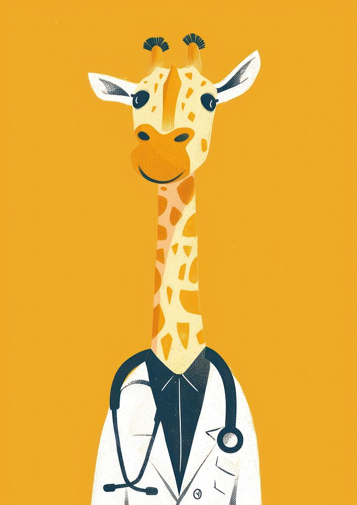 Giraffe animal mammal representation.
