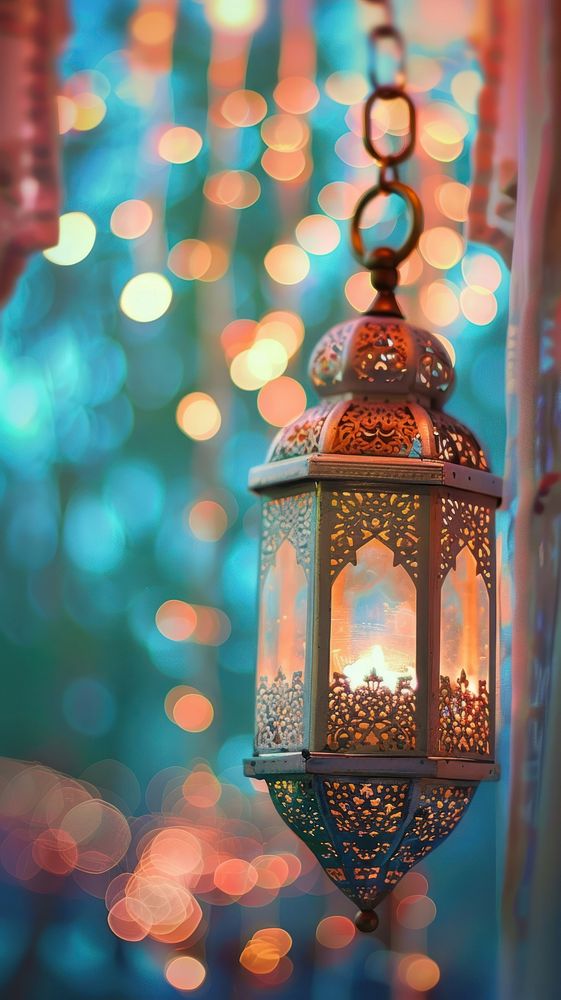 Ramadan lantern architecture illuminated.