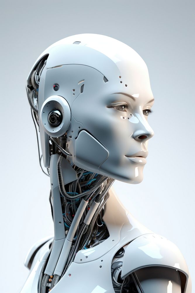 Photo of ai robot adult technology futuristic.