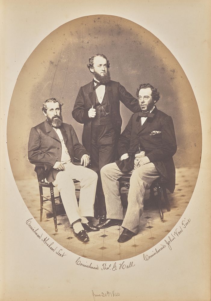 Group portrait of three men, New York by Charles DeForest Fredricks