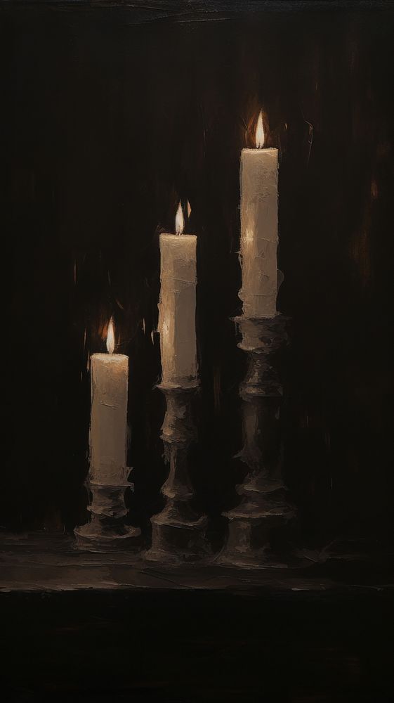 Candles spirituality illuminated candlestick.