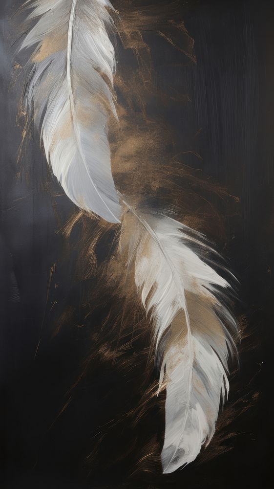 Feathers art painting lightweight.
