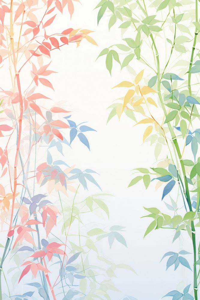 Bamboo tree Risograph style backgrounds pattern plant.