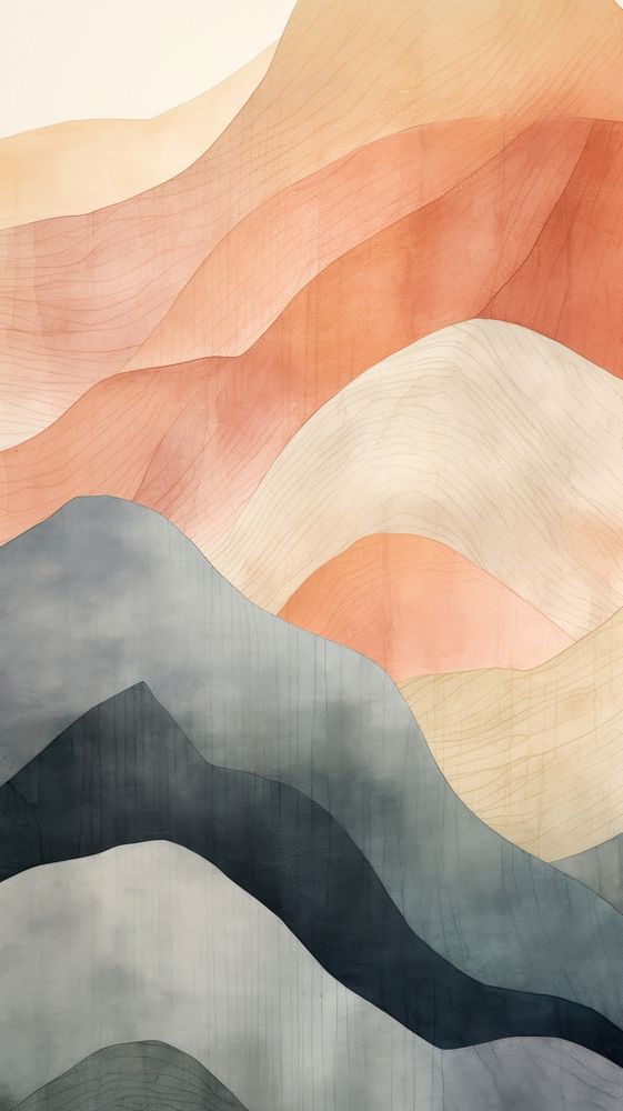 Mountain abstract painting texture.