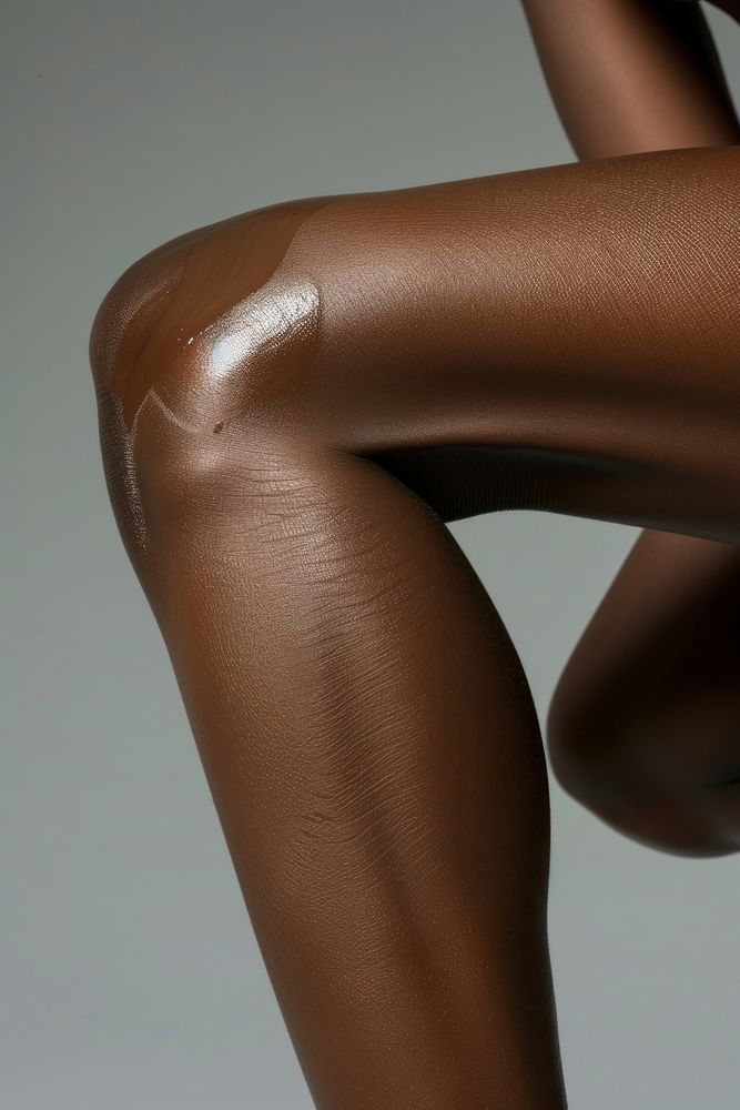Black females bent knee adult underwear pantyhose.