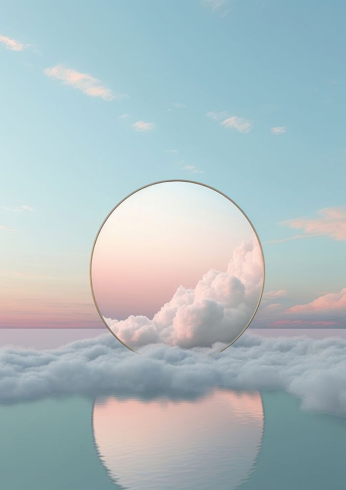 Photography of mirror cloud landscape outdoors.