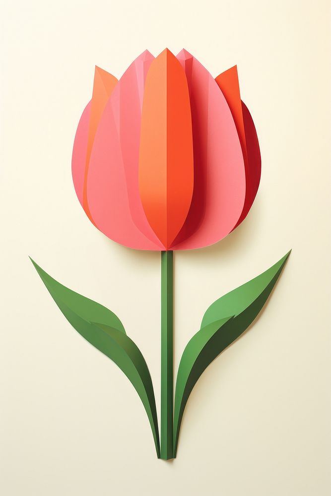 Tulip art flower plant.