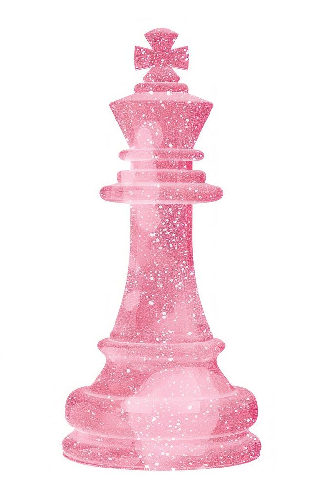 Pastel color Chess icon chess pink white background.