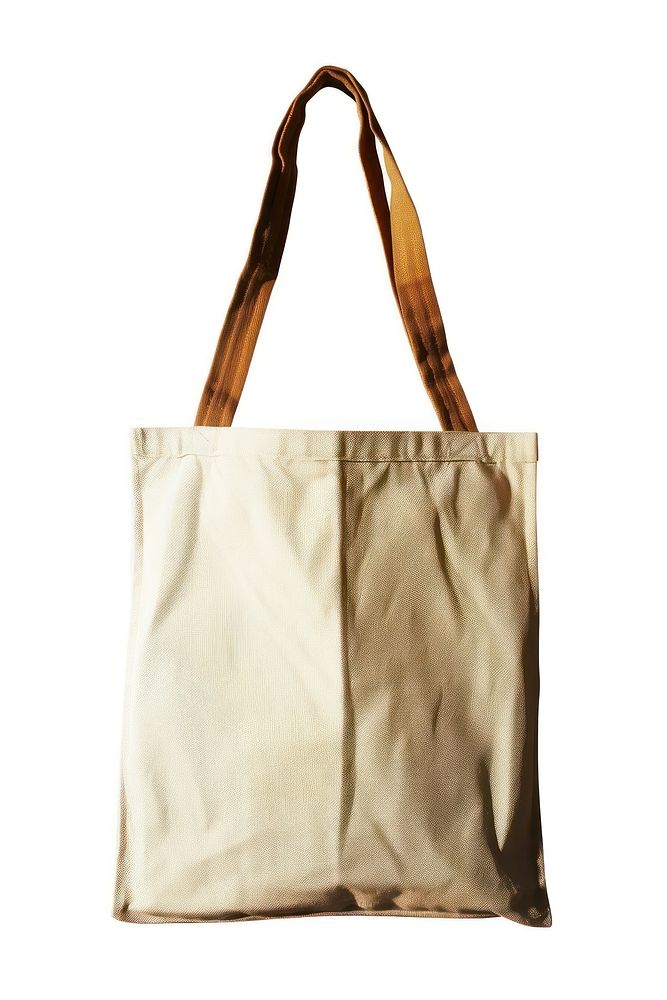 Tote bag canvas handbag purse white background.