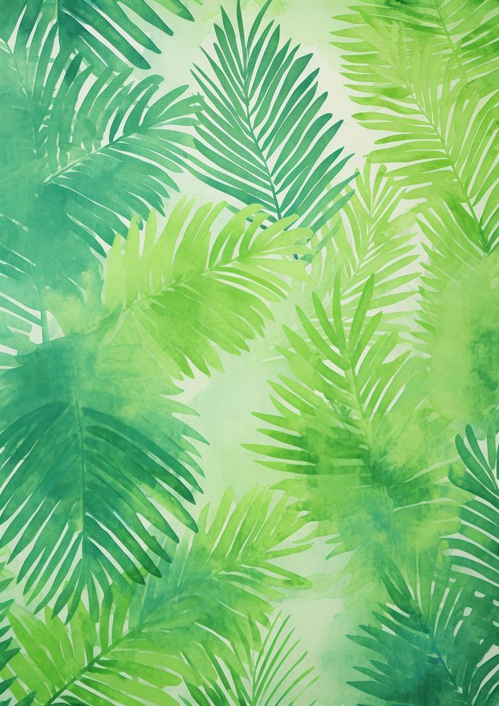 Plant pattern Risograph style green outdoors texture.