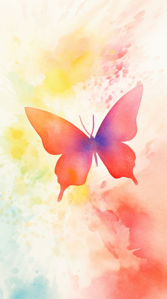 Wallpaper butterfly painting petal creativity.