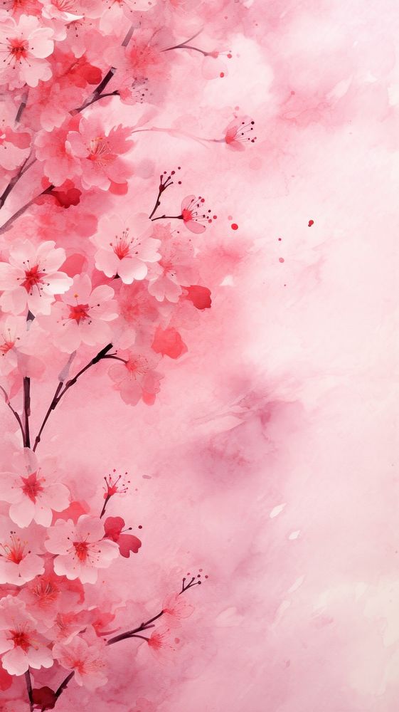 Wallpaper cherry blossom nature flower plant.