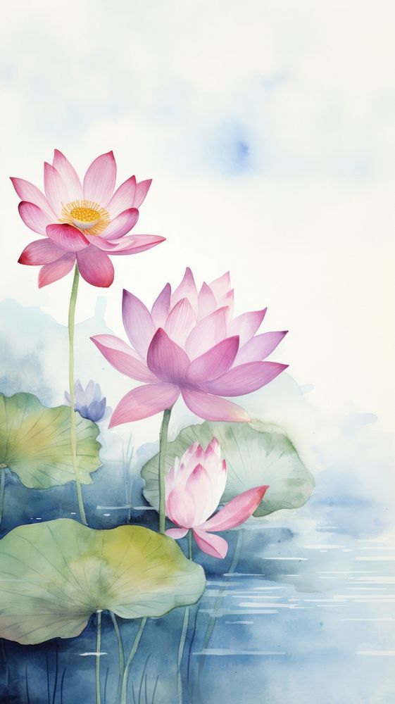 Wallpaper lotus flower plant lily.