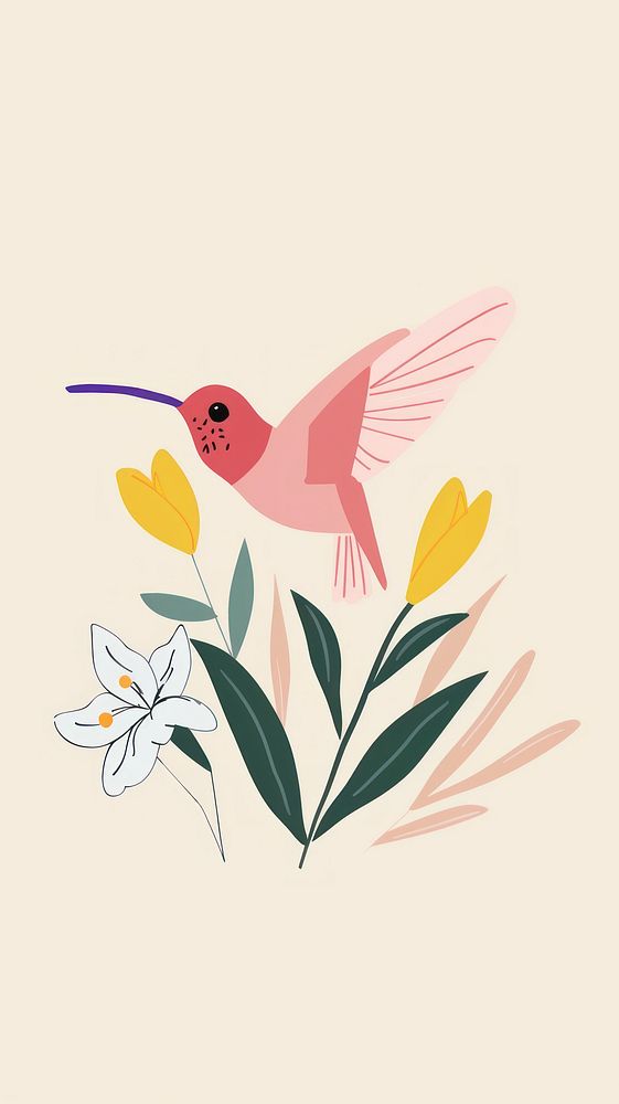 Cute humming bird illustration hummingbird animal creativity.