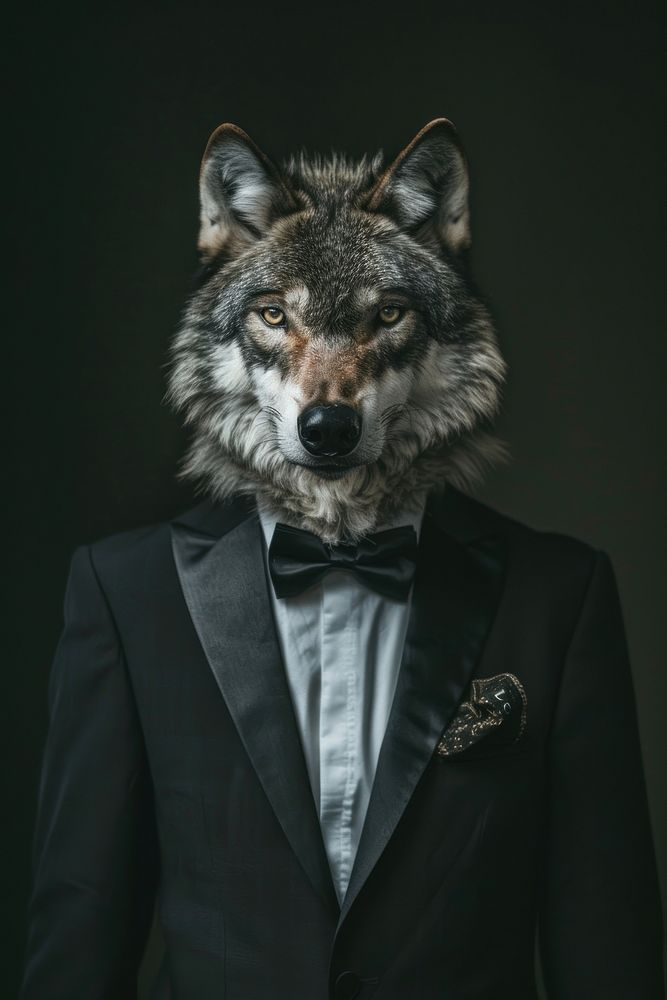 Wolf animal portrait mammal.
