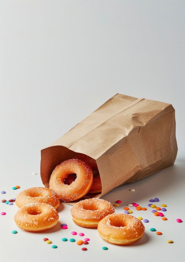 Donuts snack bread paper.