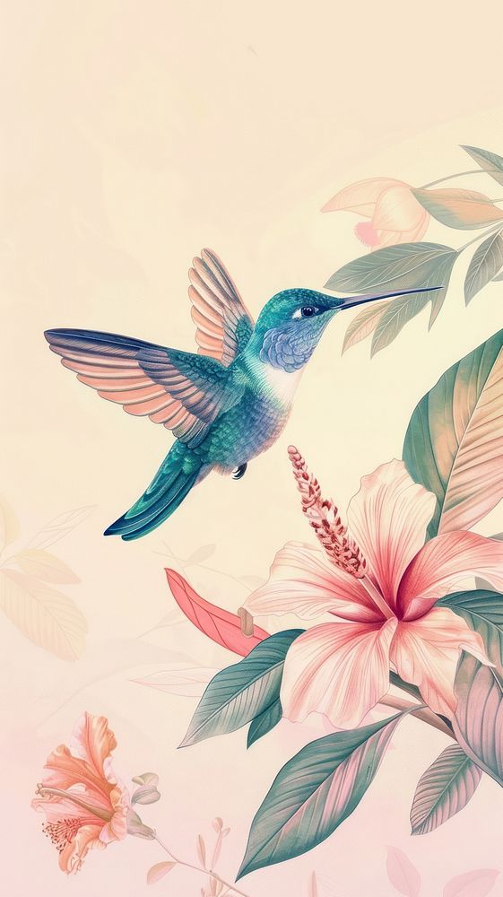 Wallpaper hummingbirds animal creativity fragility.