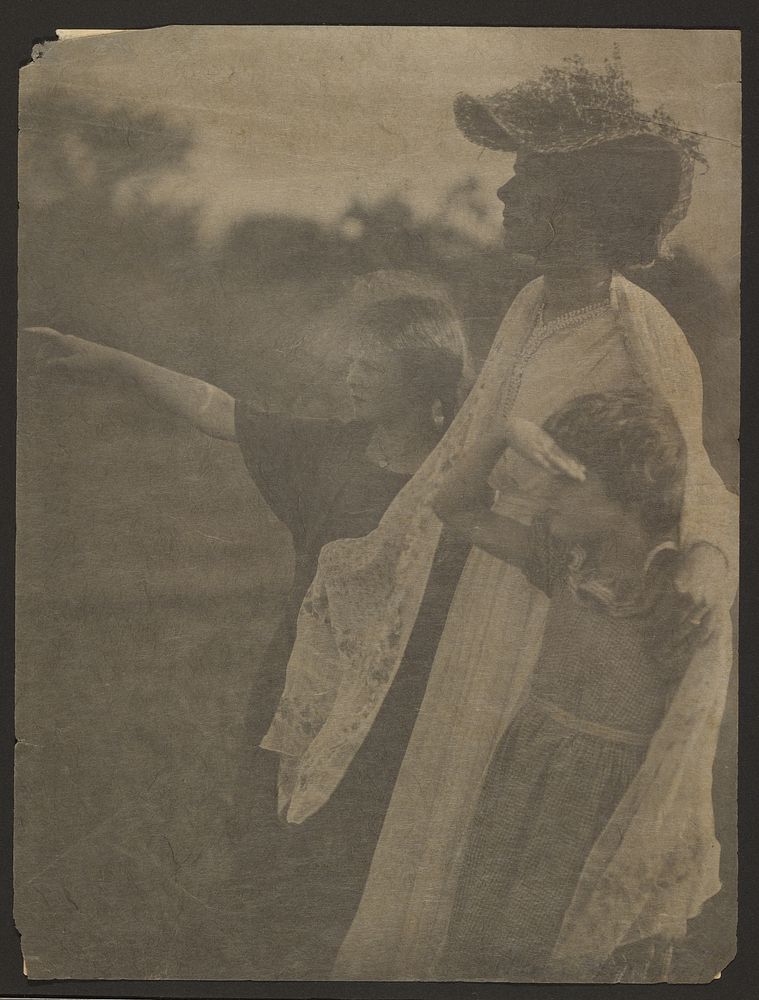 Woman and two children by Alice Boughton