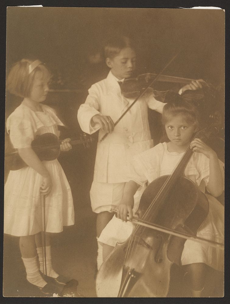 Child musicians by Alice Boughton