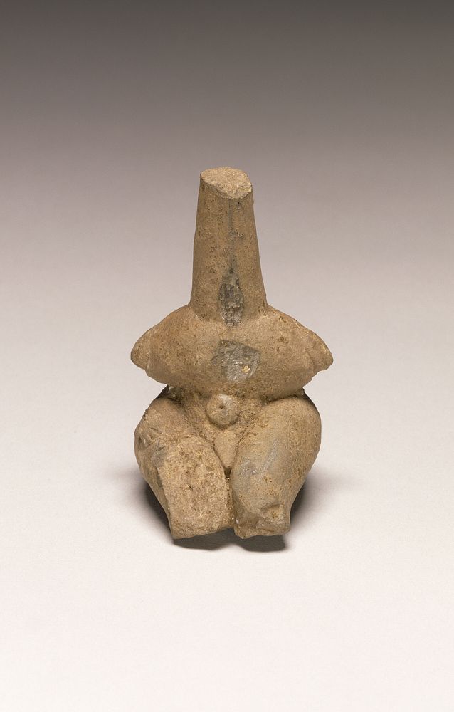 Fragmentary Neolithic seated figurine
