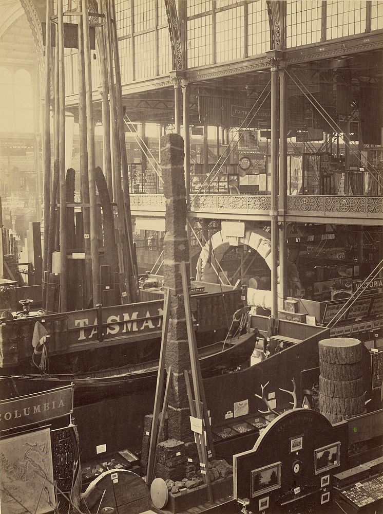 View of Art at 1862 Exhibition by London Stereoscopic and Photographic Company