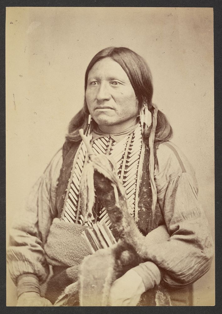 Kiowa Chief Kicking Bird [Striking Eagle, T'ene-angopte] by William Stinson Soule