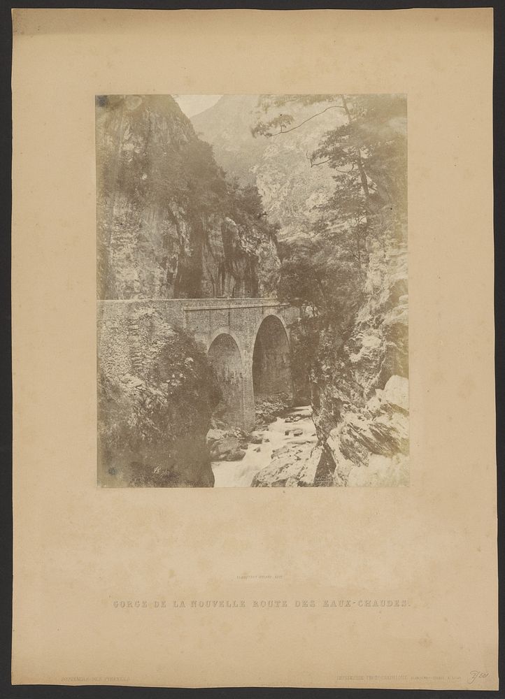 Gorge de la Nouvelle Route des Eaux-Chaudes by John Stewart and Louis Désiré Blanquart Evrard