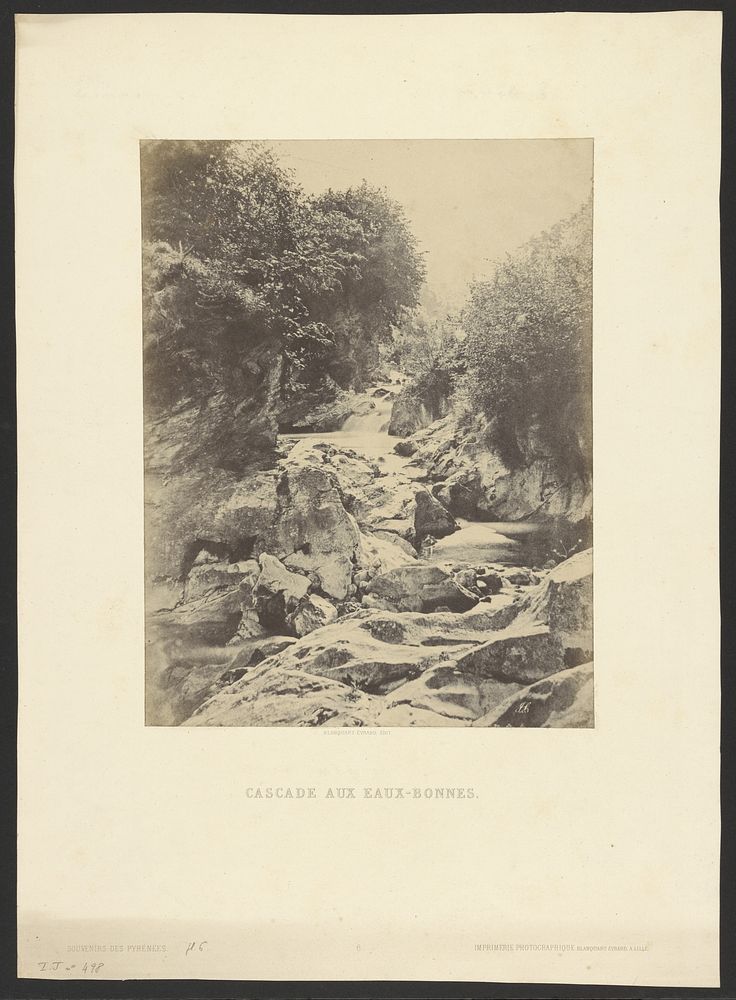 Cascade aux Eaux-Bonnes by John Stewart and Louis Désiré Blanquart Evrard