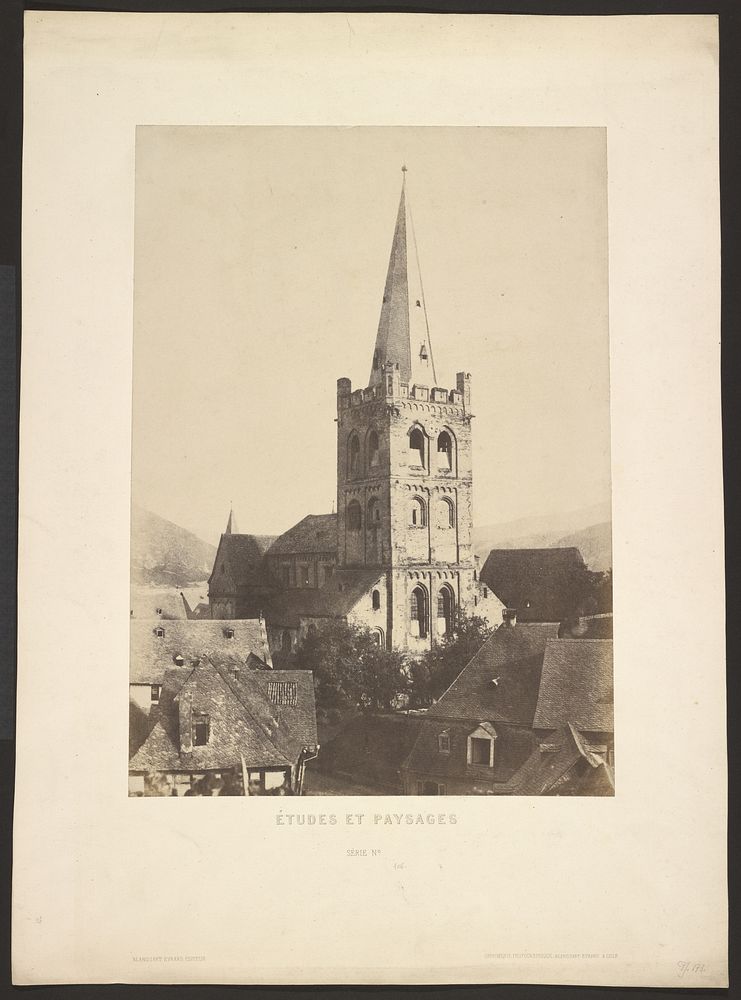 Études ey Paysages: Baccharah, vue sur l'Eglise by Charles Marville and Louis Désiré Blanquart Evrard