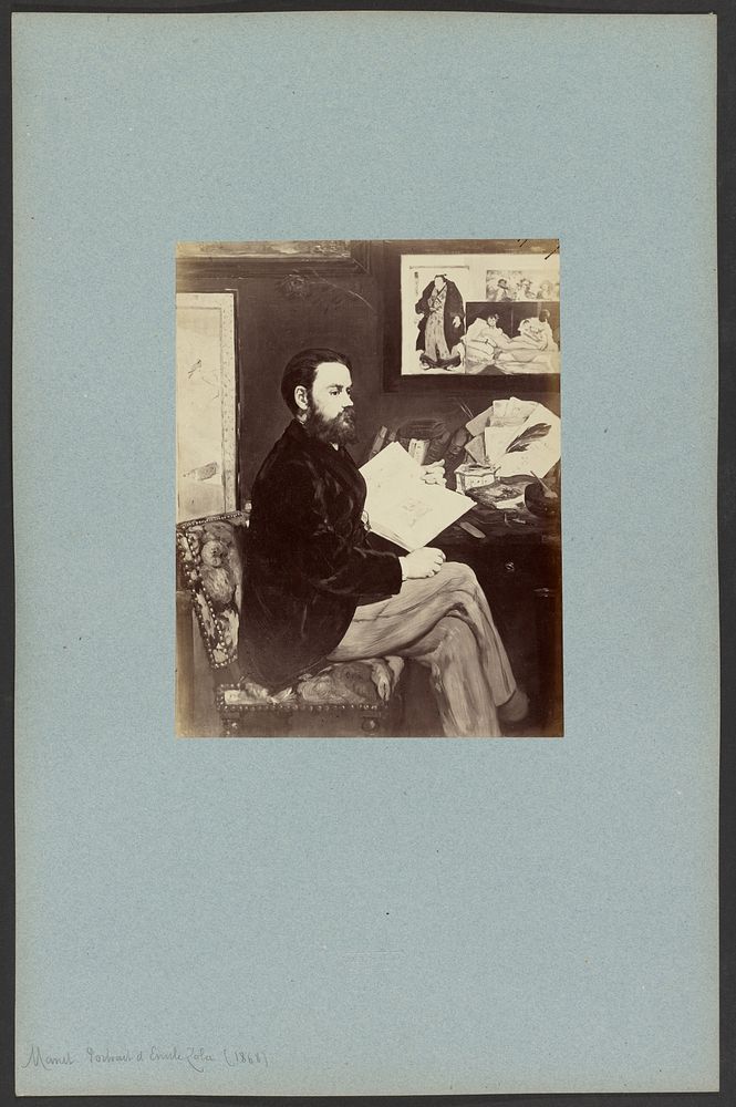 "Portrait de Emile Zola" par Manet by Anatole Godet