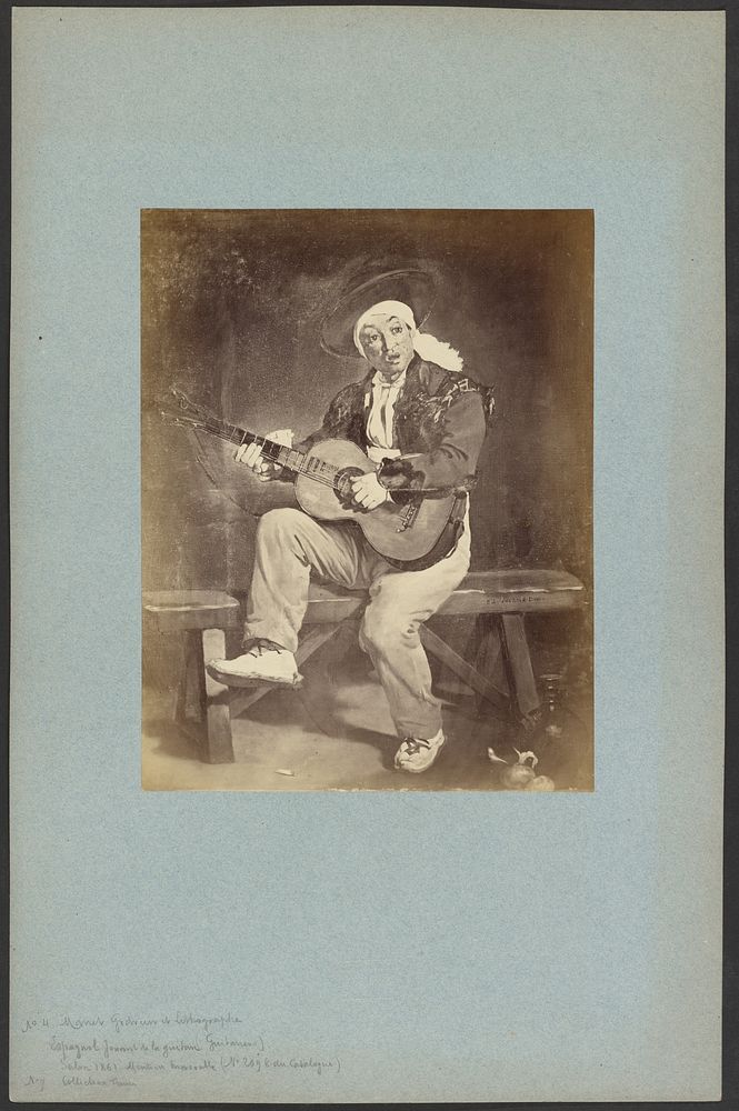 "Espagnol jouant de la guitare" par Manet by Anatole Godet
