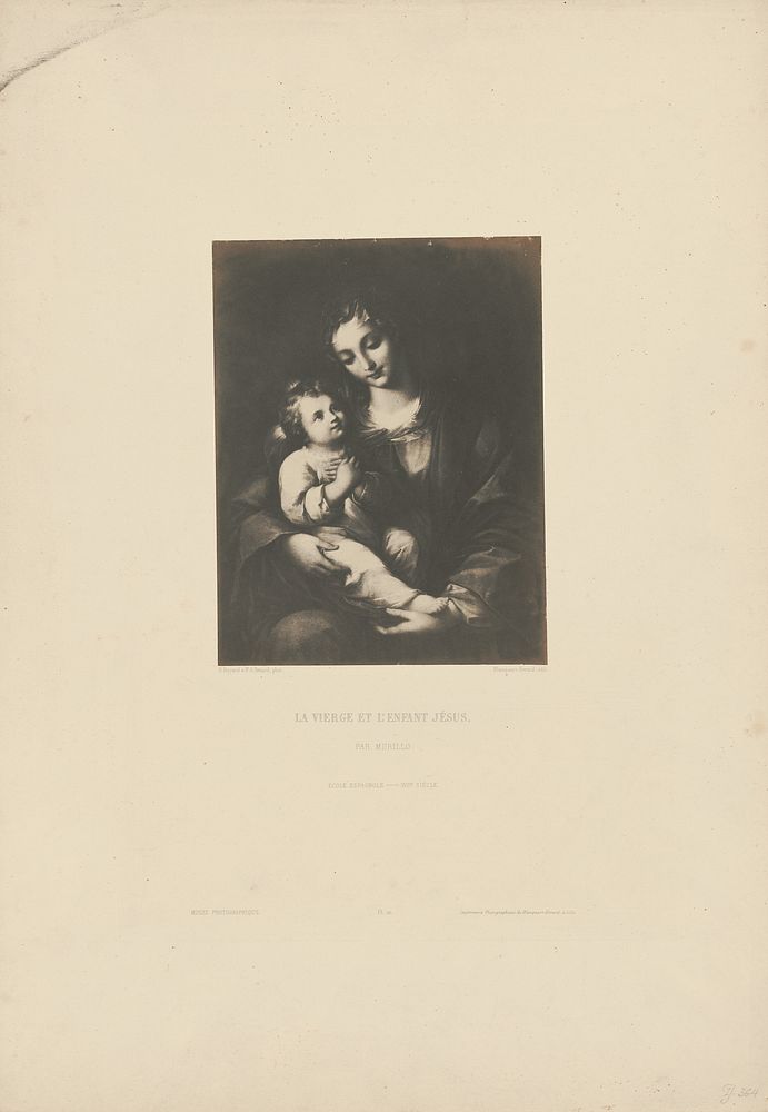 La Vierge et l'Enfant Jésus, par Murillo by Bayard and Reynard and Louis Désiré Blanquart Evrard