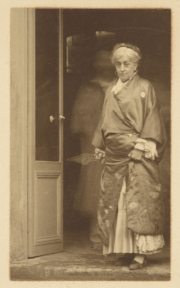 Mme Ernestine Nadar in a kimono by Nadar Gaspard Félix Tournachon