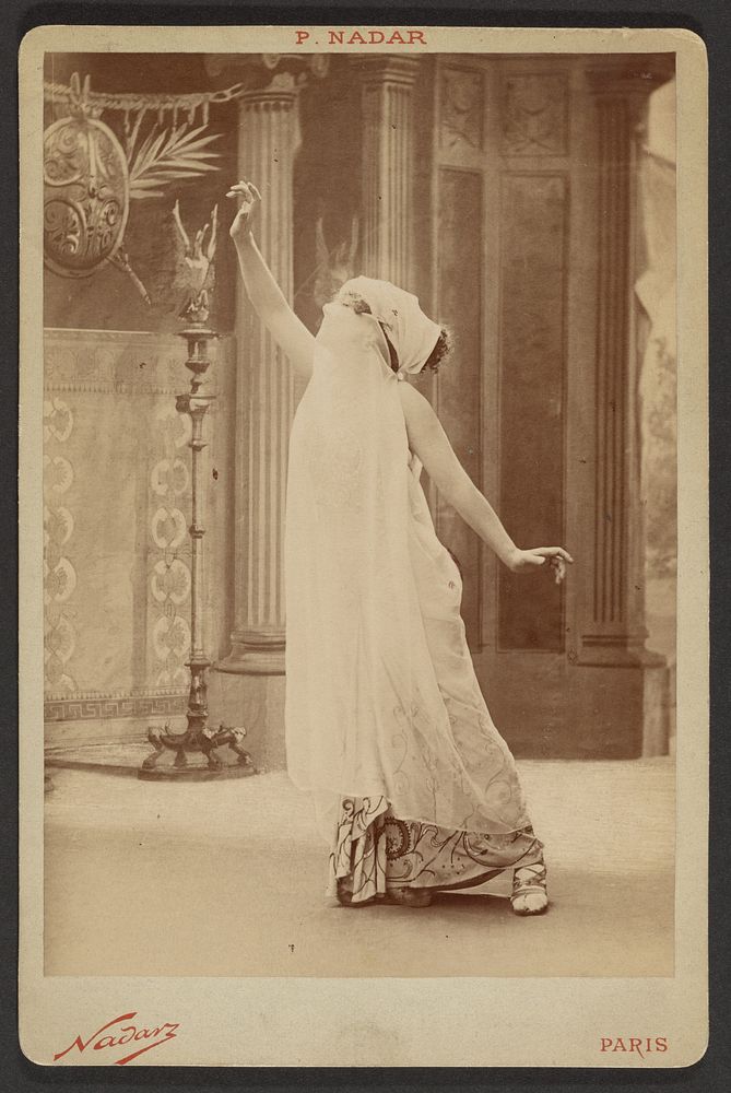 Sarah Bernhardt as Theodora by Paul Nadar
