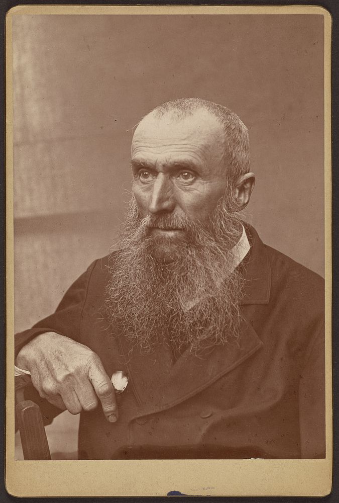 Portrait of a man with sideburns and a beard by Paul Nadar