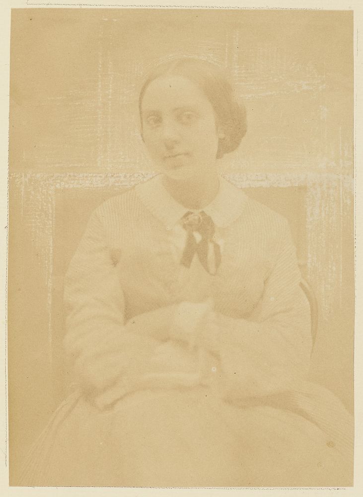 Portrait of a young lady, probably Cécile Devéria by Achille Devéria and Théodule Devéria