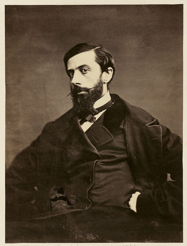 Portrait of Charles-Théodule Devéria by Charles Marville