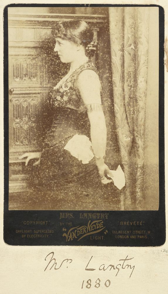 Mrs. Langtry by Henry Van der Weyde