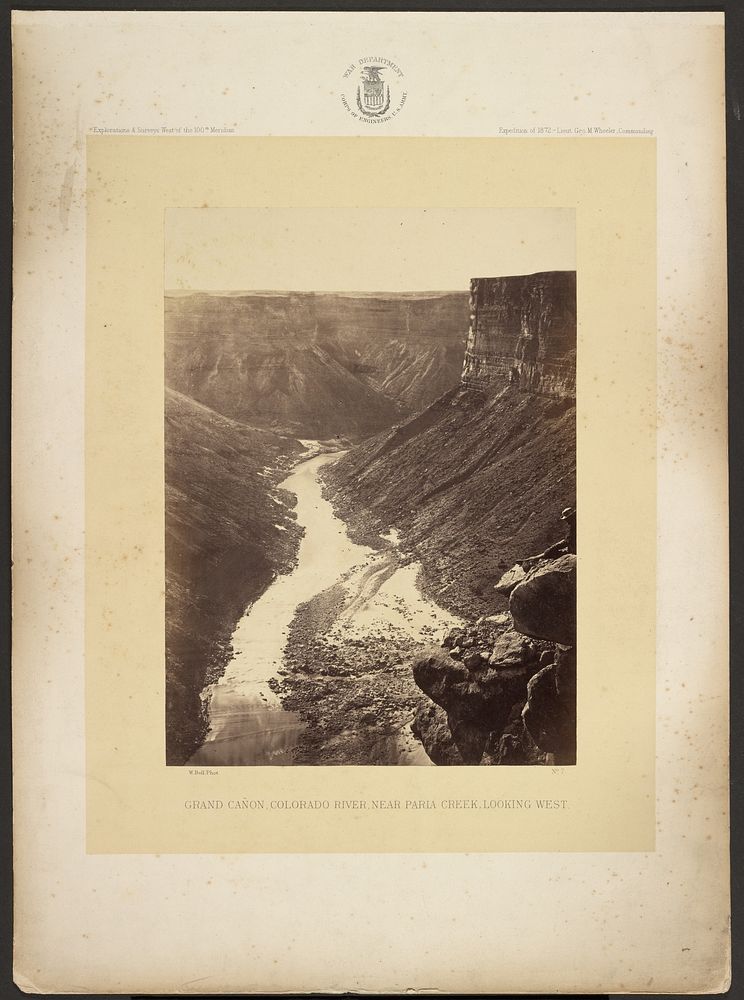 Grand Cañon, Colorado River, Near Paria Creek, Looking West by William H Bell