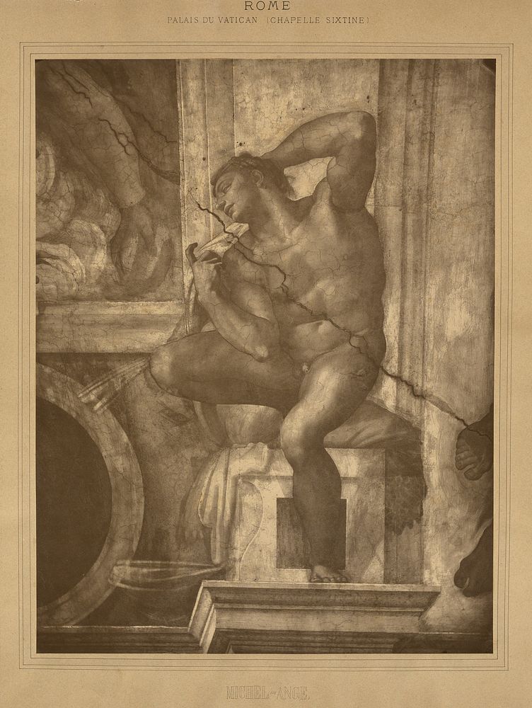 Rome - Palais du Vatican, Chapelle Sixtine, Michel-Ange by Adolphe Braun