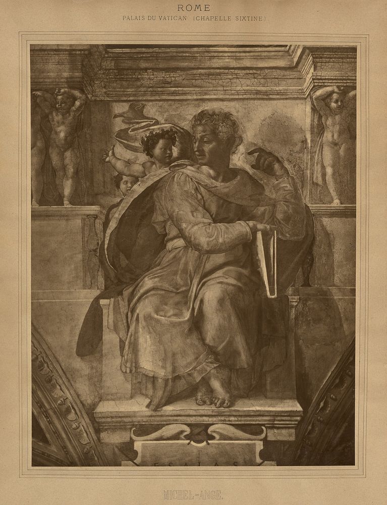 Rome - Palais du Vatican - Chapelle Sixtine, Michel-Ange by Adolphe Braun